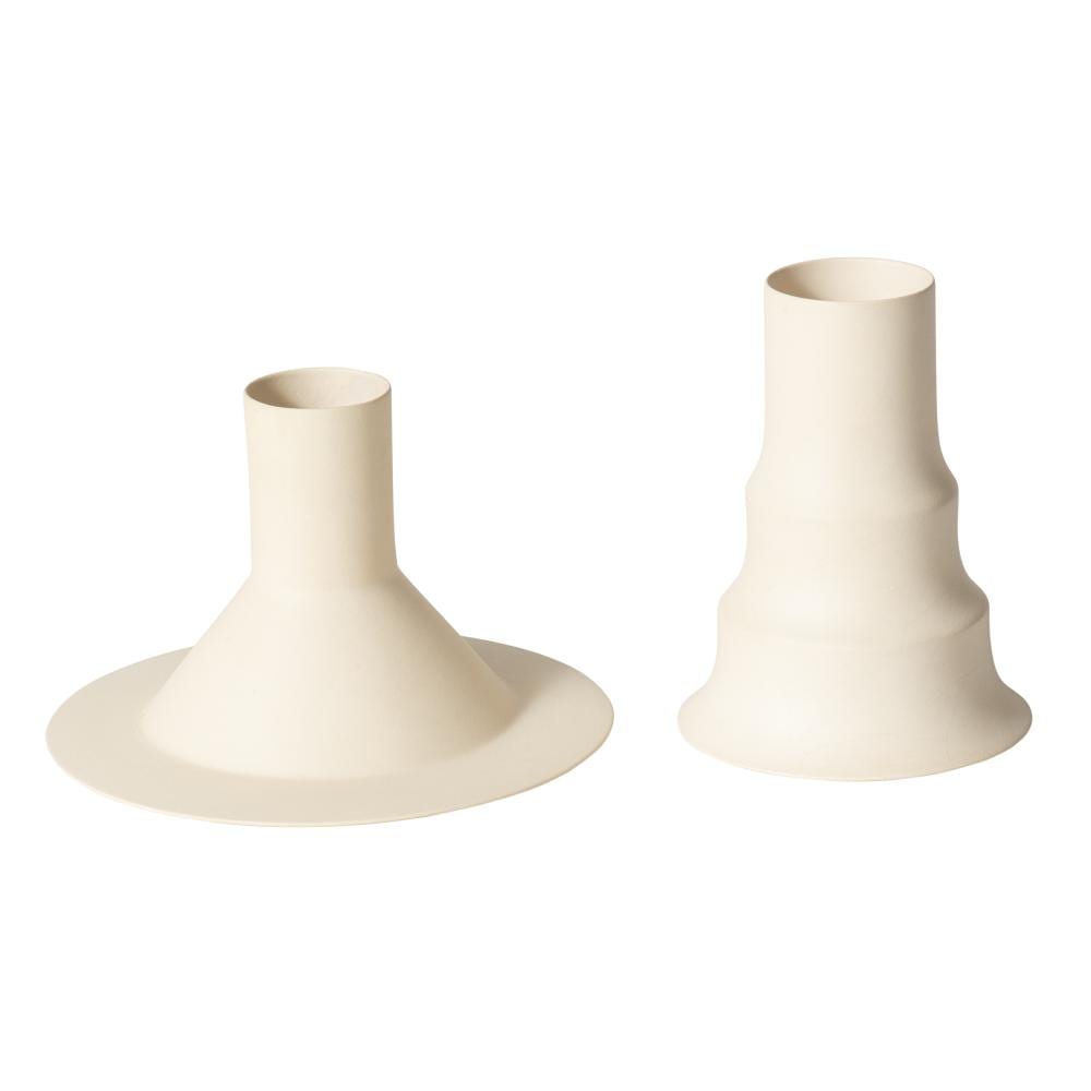 Geert Lap comparable auction result: two white porcelain vases by geert lap