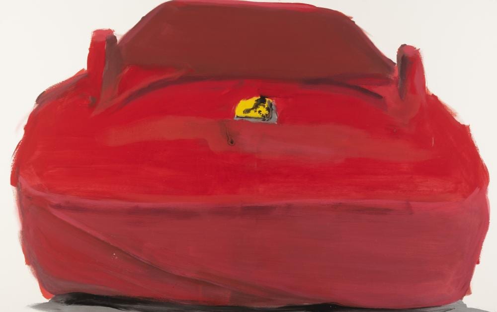Tatjana Doll comparable auction result: tatjana doll n en 1970 ferrari mantel 2005 acrylique sur toile sign