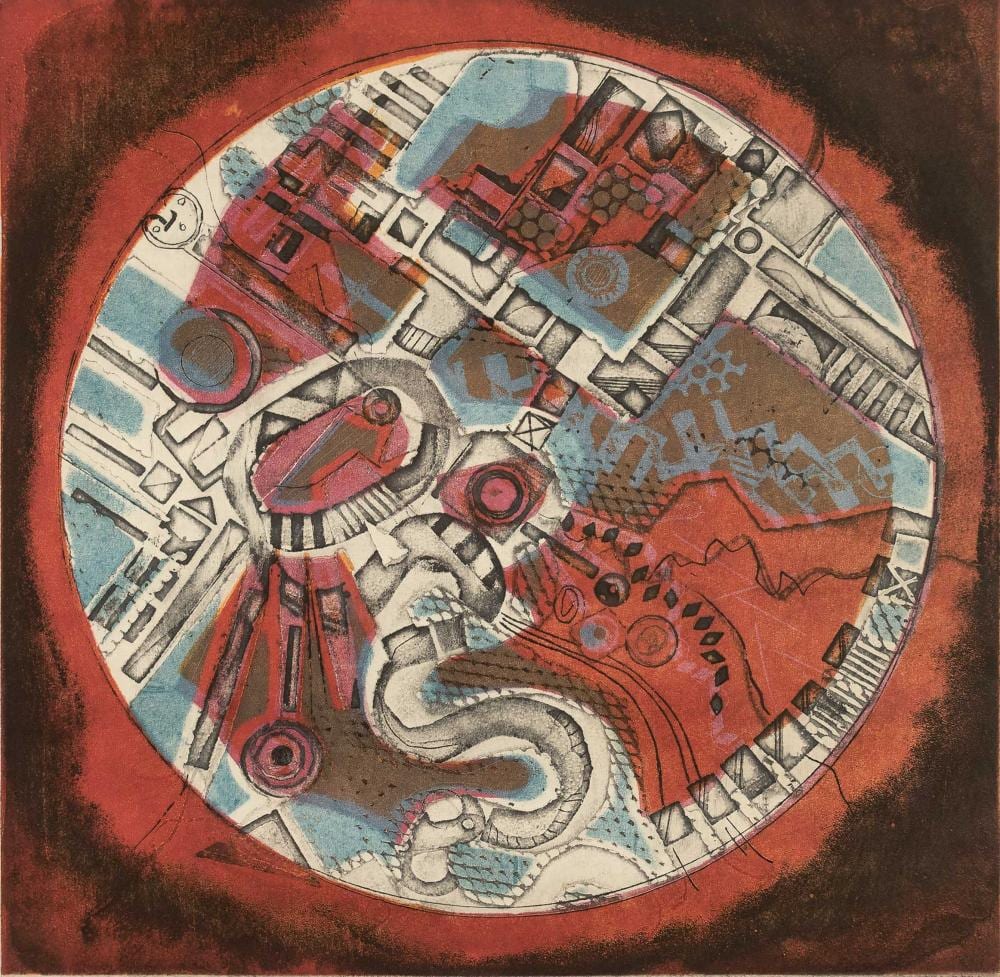 Dirk Meerkotter comparable auction result: dirk meerkotter sa 1922 2017 2 x lithographs abstracts signed dated 74 numbered 13 25 in pencil 45 x 44 sheet size each