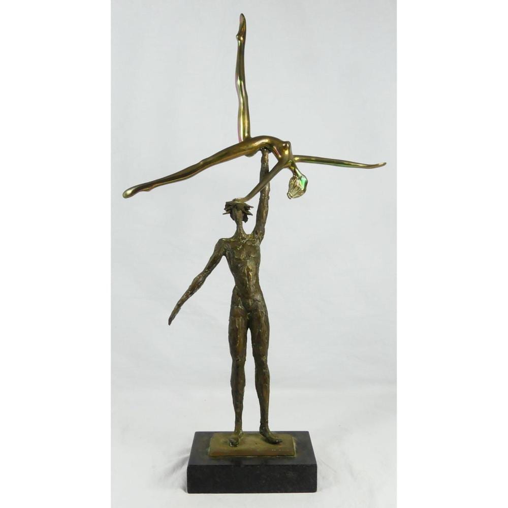 PRINCE MONYO 'BALLET DANCERS' BRONZE SCULPTURE sold by Antiques & Modern Auction Gallery, lot 62 — auction record photograph