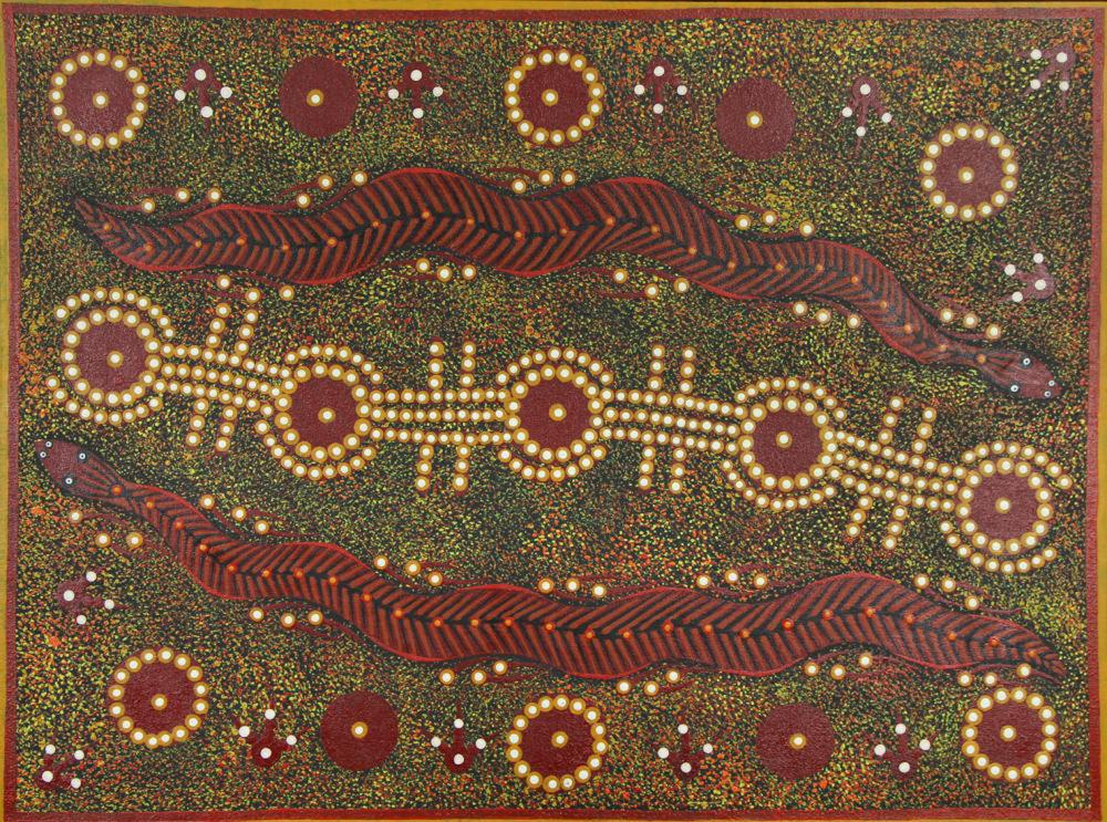Rosemary Egan Nampijinpa comparable auction result: rosemary egan nampijinpa rainbow serpent