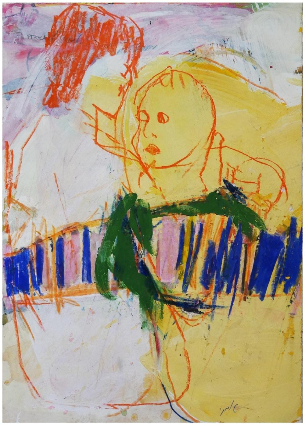 Shimon Avni comparable auction result: shimon avni israeli b 1932