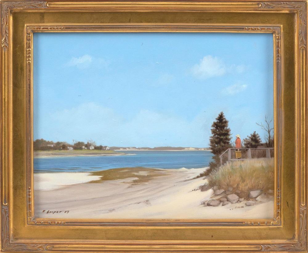 Ryan Cooper comparable auction result: ryan m cooper massachusetts california b 1945 the barnstable village painter oil on canvas 11 x 14 framed 14 5 x 17