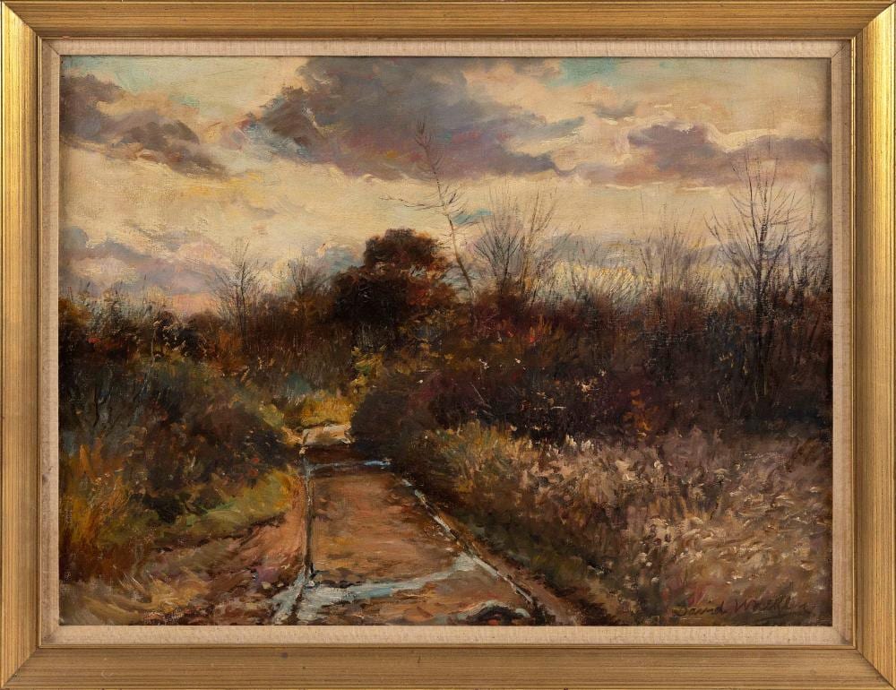 David Birdsey Walkley comparable auction result: david birdsey walkley connecticut new york ohio 1849 1934 a forest stream oil on board 12 x 8 75 framed 15 x 11 25