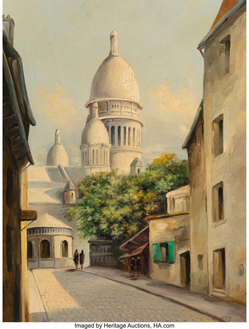 Marcel Catelein comparable auction result: marcel catelein french b 1907 rue du chevalier de la barre sacre coeur par
