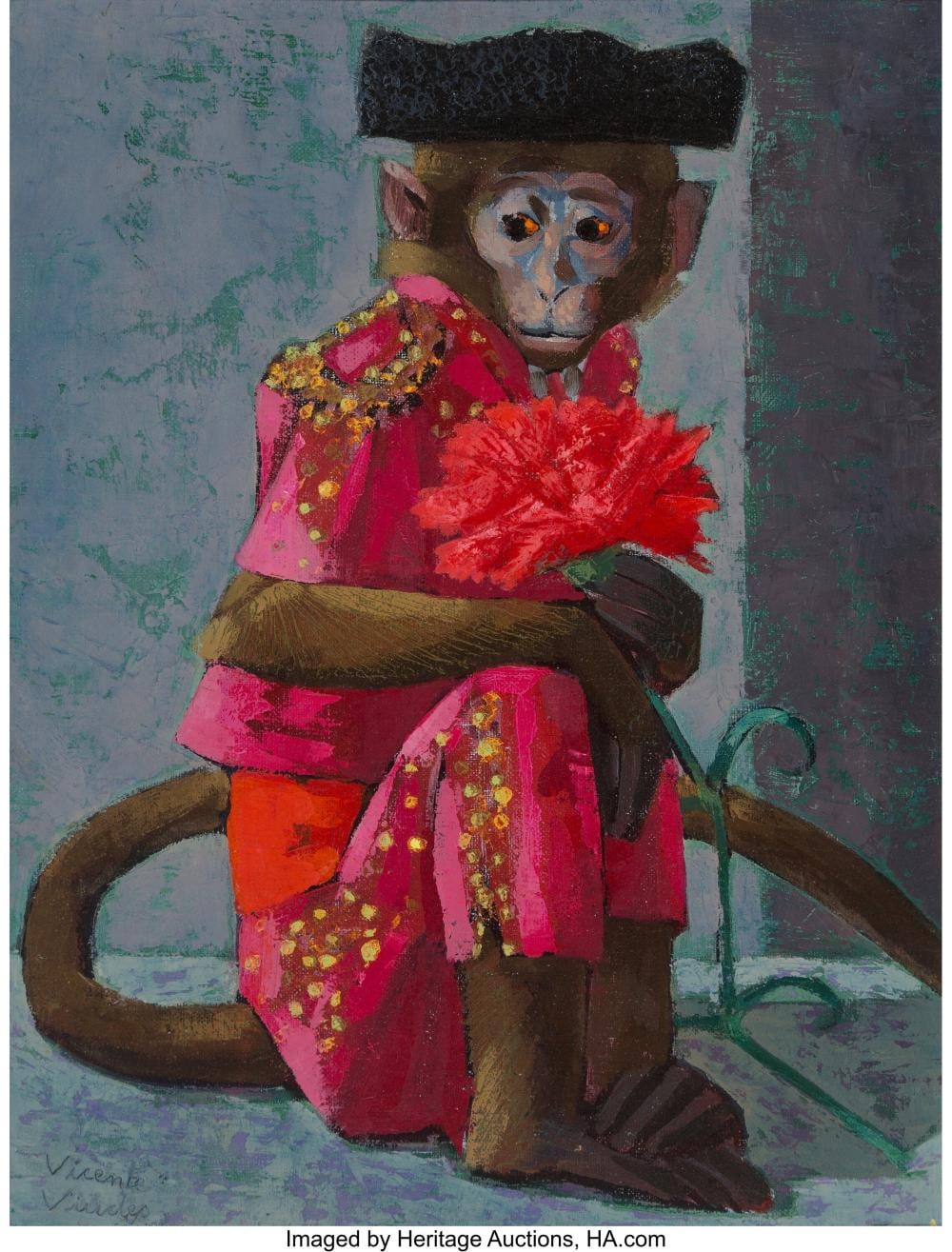 vicente viudes spanish 1916 1984 the little matador oil on canvas 14 x 11 inc · Heritage Auctions · 2021-06-10 Vicente Viudes comparable auction result: vicente viudes spanish 1916 1984 the little matador oil on canvas 14 x 11 inc