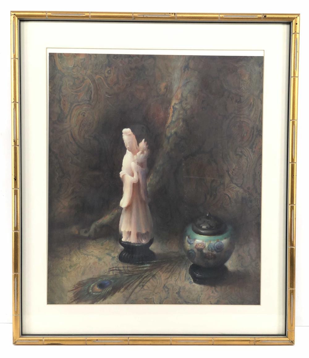 Molly Guion comparable auction result: molly guion rose goddess lithograph