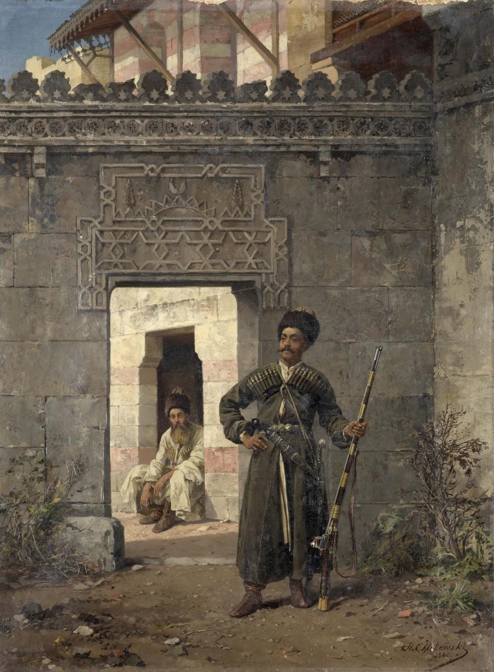 stanislaus von chlebowski russian polish 1835 1884 the circassian guards 55 5 by 41 2cm 21 7 8 by 16 1 4in · Bonhams · 2021-06-09 Stanislaw (1835) Chlebowski comparable auction result: stanislaus von chlebowski russian polish 1835 1884 the circassian guards 55 5 by 41 2cm 21 7 8 by 16 1 4in