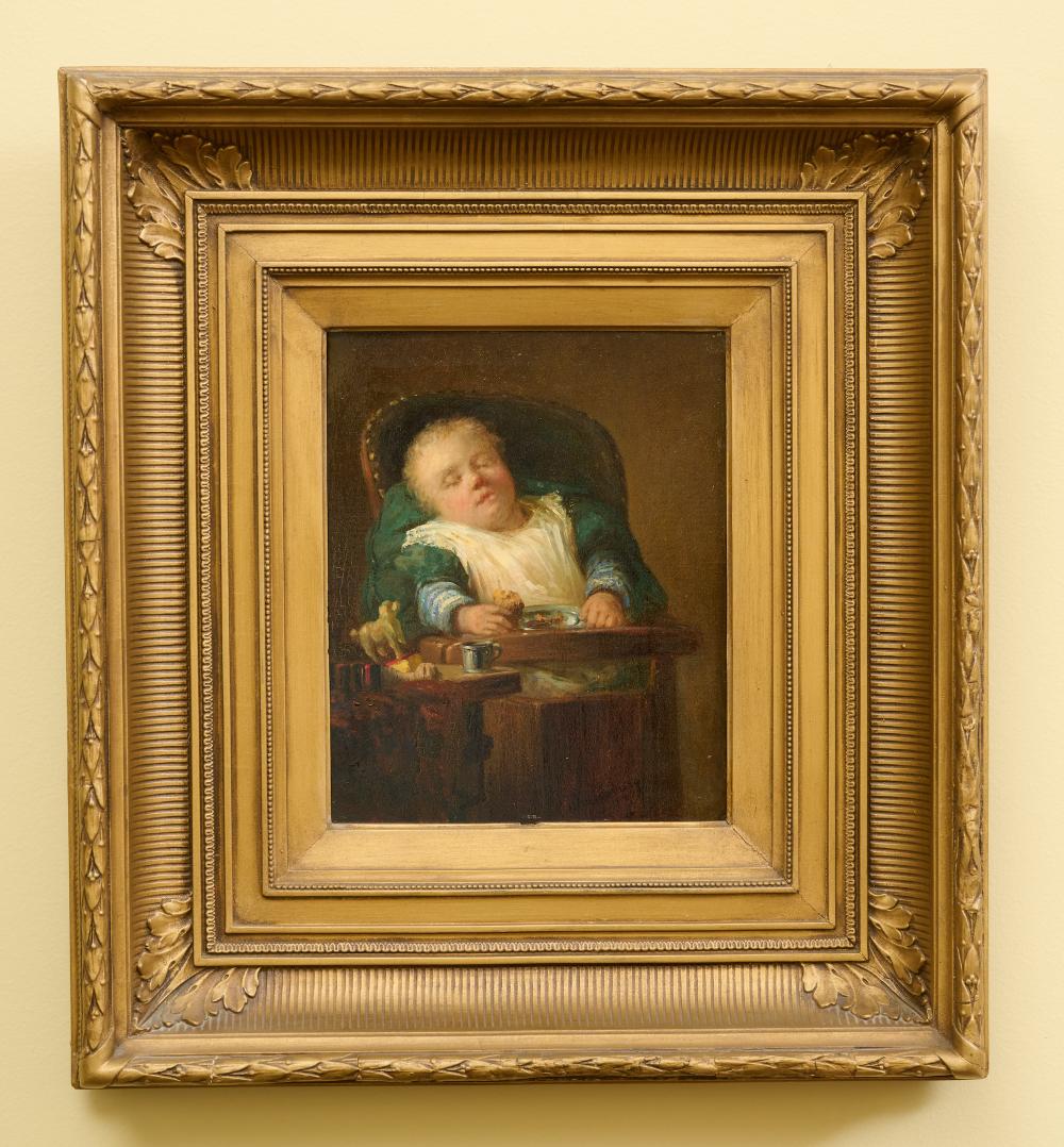 hendrik valkenburg dutch 1826 1896 an infant child asleep in a high chair 1873 oil on panel · Leonard Joel · 2021-07-04 Hendrik Valkenburg comparable auction result: hendrik valkenburg dutch 1826 1896 an infant child asleep in a high chair 1873 oil on panel
