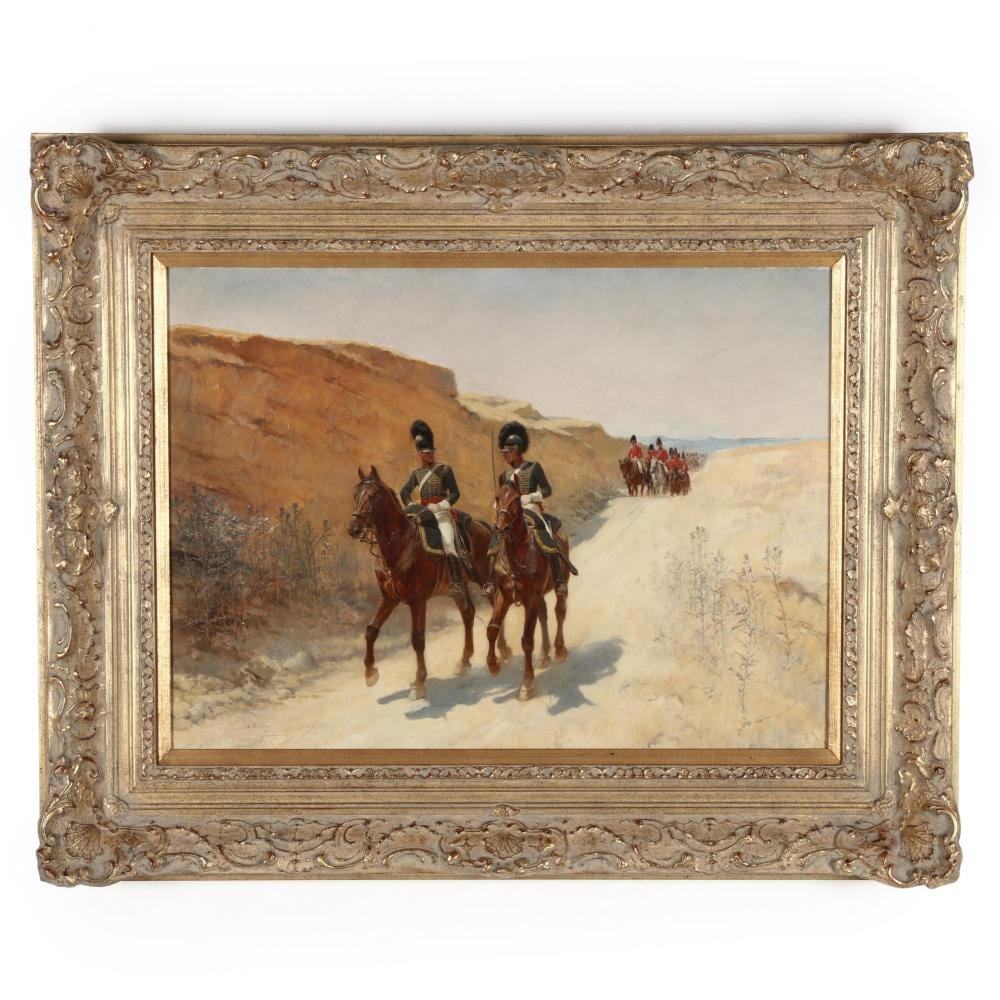 Andrew Carrick Gow comparable auction result: andrew carrick gow english 1848 1920 military procession in the desert