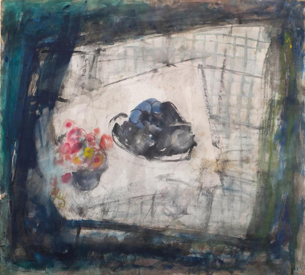 Anne Redpath comparable auction result: anne redpath scottish 1895 1965 still life flowers and grapes 1963 watercolor and wash on paper 22 3 4 x 25 1 2 in full shee