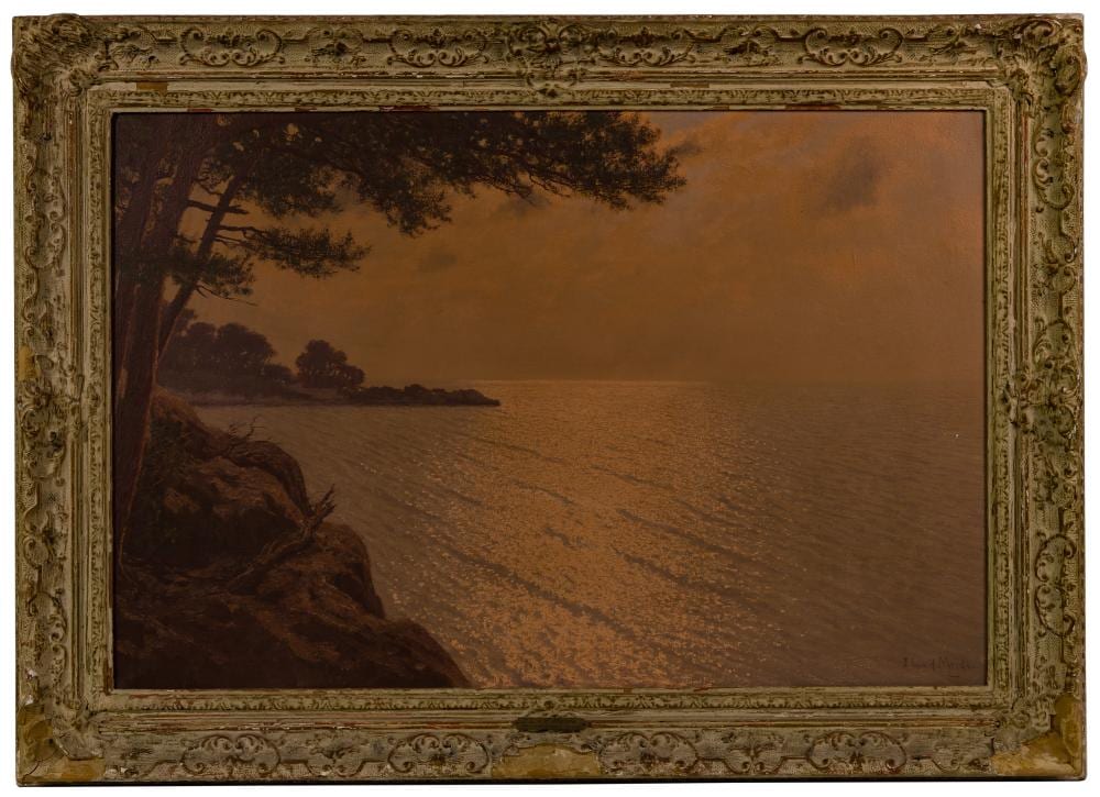 Jacobus Leonardus van der Meide comparable auction result: jacobus leonardus van der meide dutch 1910 2002 mediterranean sunset oil on canvas