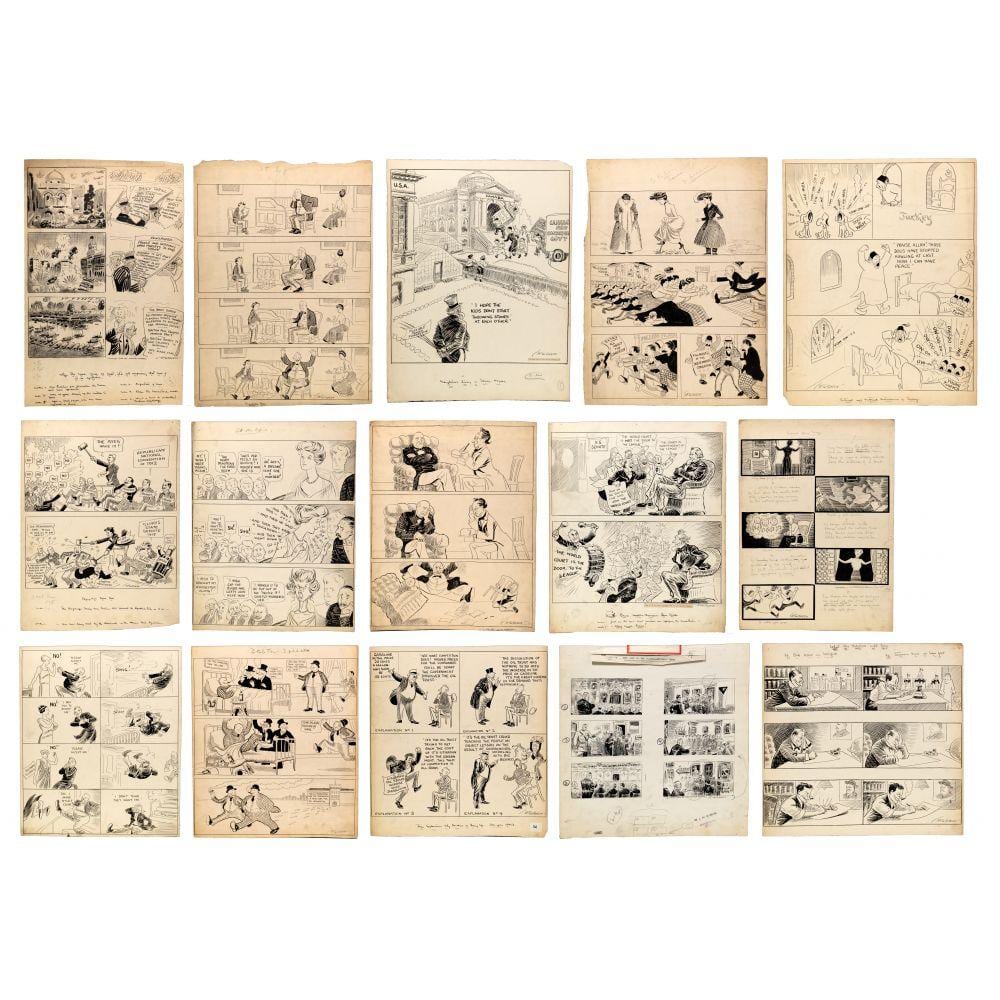 John McCutcheon comparable auction result: john mccutcheon american 1870 1949 original cartoon assortment