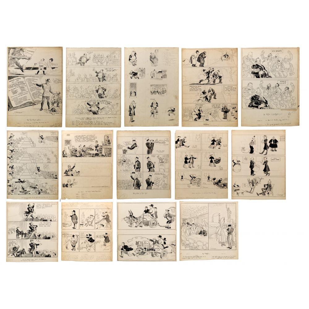 John McCutcheon comparable auction result: john mccutcheon american 1870 1949 original cartoon assortment