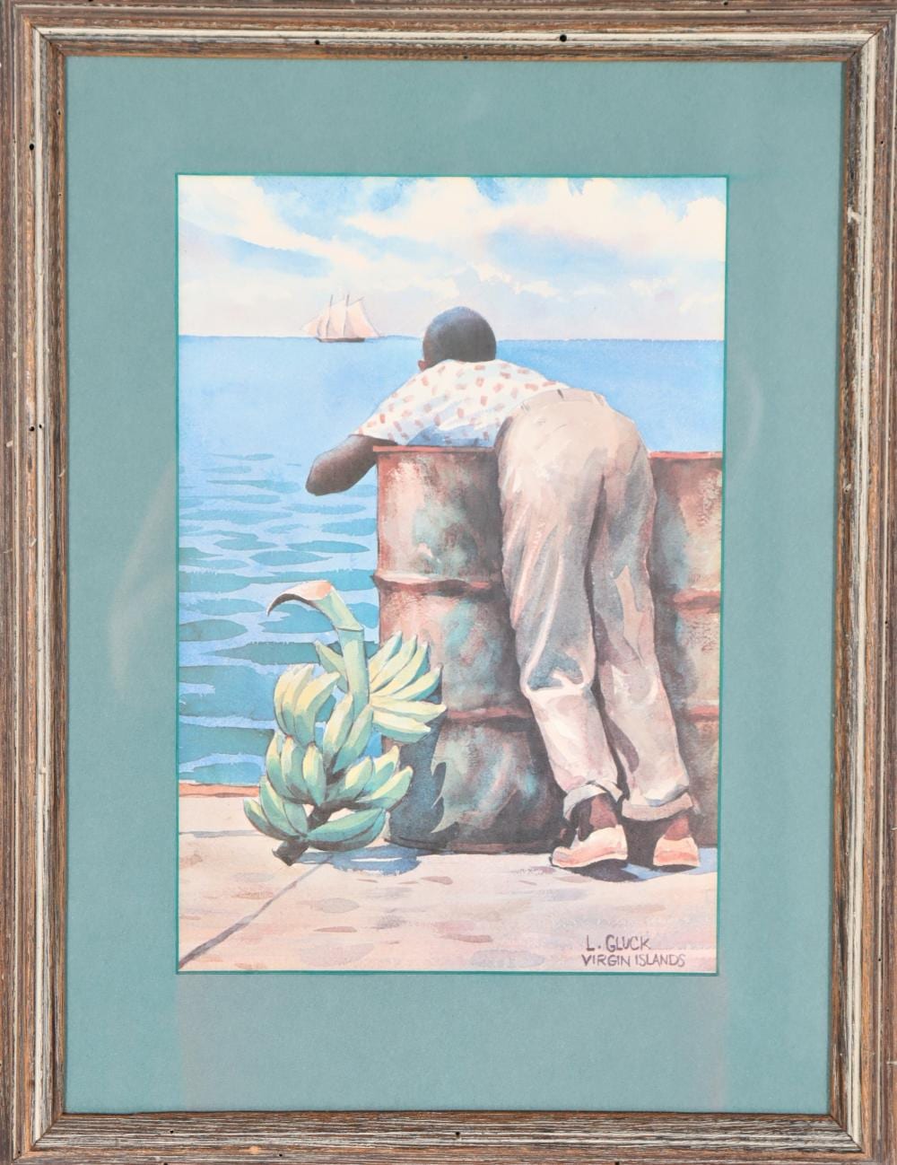 Larry Gluck comparable auction result: larry gluck b 1931 american print