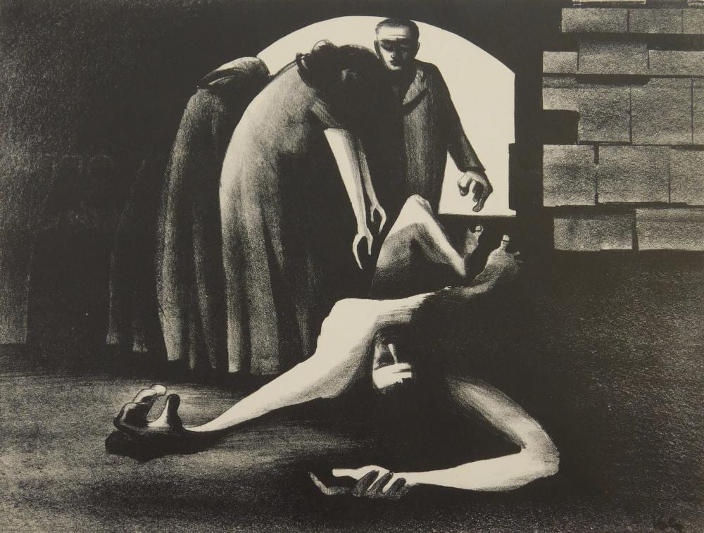 Hermann (1904) Volz comparable auction result: herman volz lithograph
