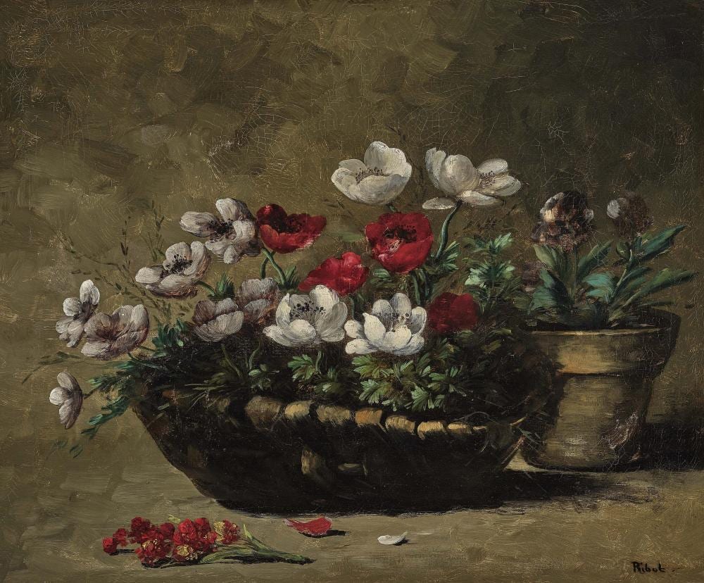 germain th odule cl ment ribot 1845 paris 1893 argenteuil val d oise probably still life with anemones · Neumeister · 2021-06-24 Germain Théodule Clément Ribot comparable auction result: germain th odule cl ment ribot 1845 paris 1893 argenteuil val d oise probably still life with anemones