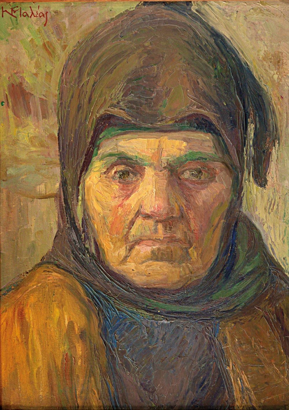 Konstantinos Maleas comparable auction result: konstantinos maleas 1879 1928 old woman study