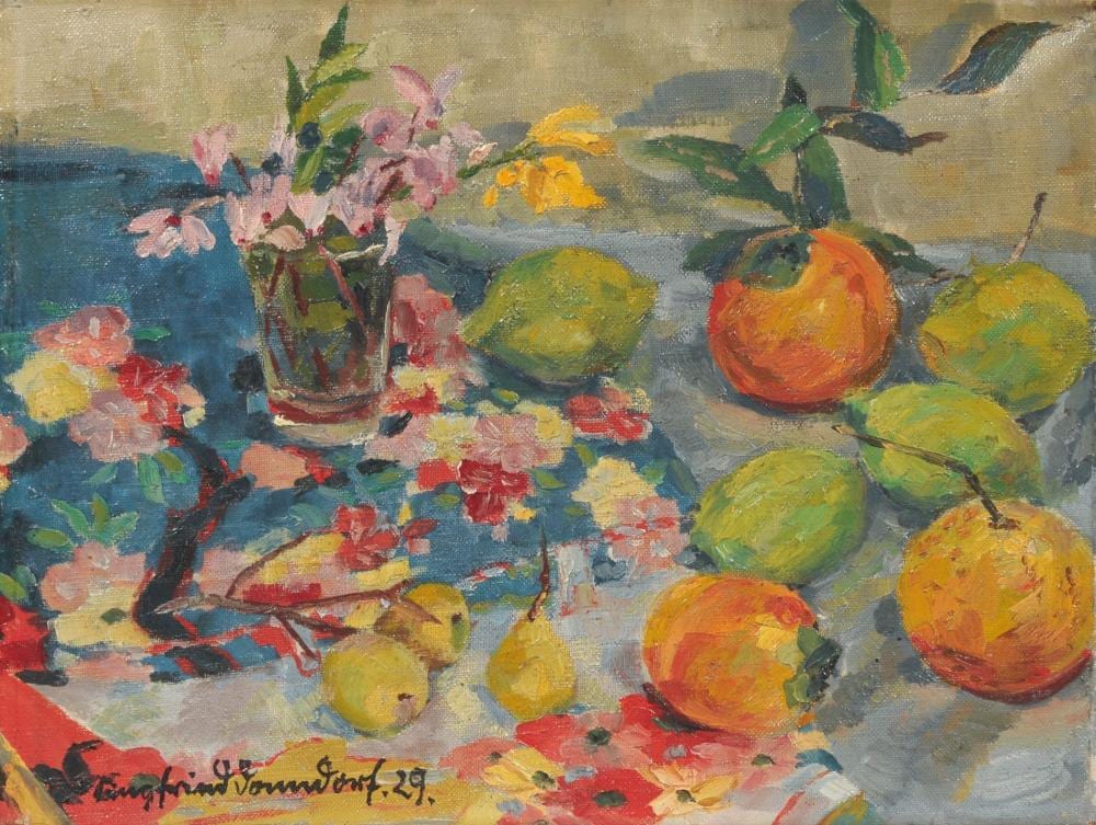 Siegfried Donndorf comparable auction result: siegfried donndorf stillleben mit zitrusfr chten 1929
