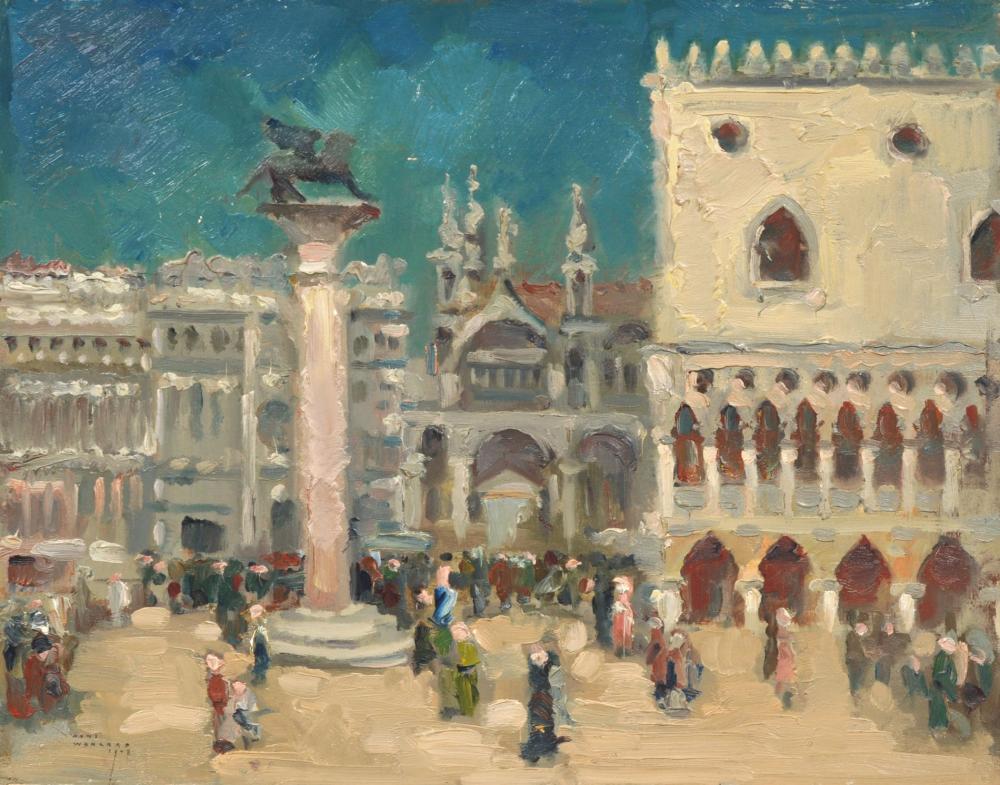 Hans Wohlrab comparable auction result: hans wohlrab venedig markusplatz 1942