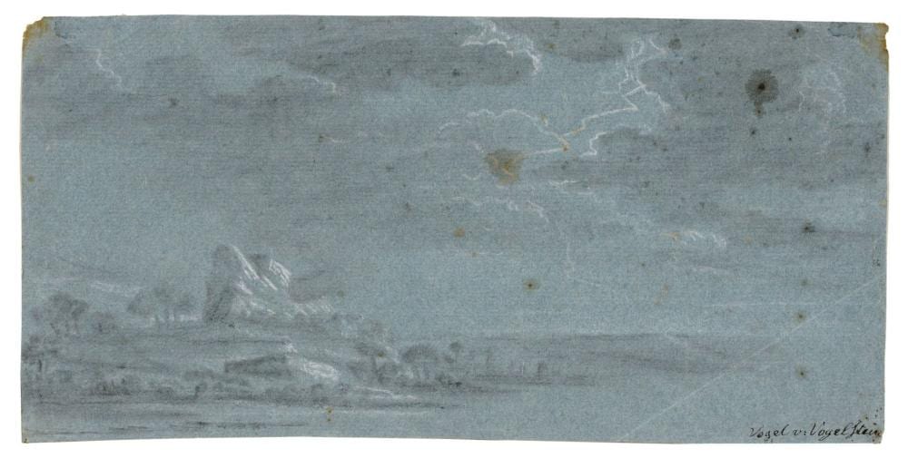 Carl Christian Vogel von Vogelstein comparable auction result: carl christian vogel von vogelstein landschaft im mondlicht 2nd quarter 19th cent