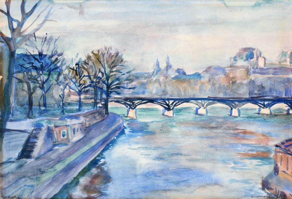 Leo von Welden comparable auction result: leo von welden pont des arts 1929