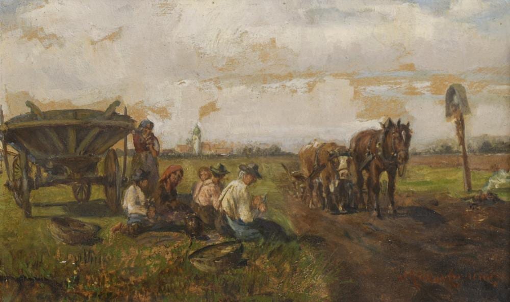 Ludwig Müller-Cornelius comparable auction result: rast auf dem feld