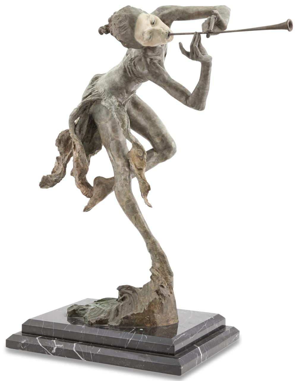 Richard MacDonald American, b. 1946 The Trumpeter sold by DOYLE Auctioneers & Appraisers, lot 62 — auction record photograph