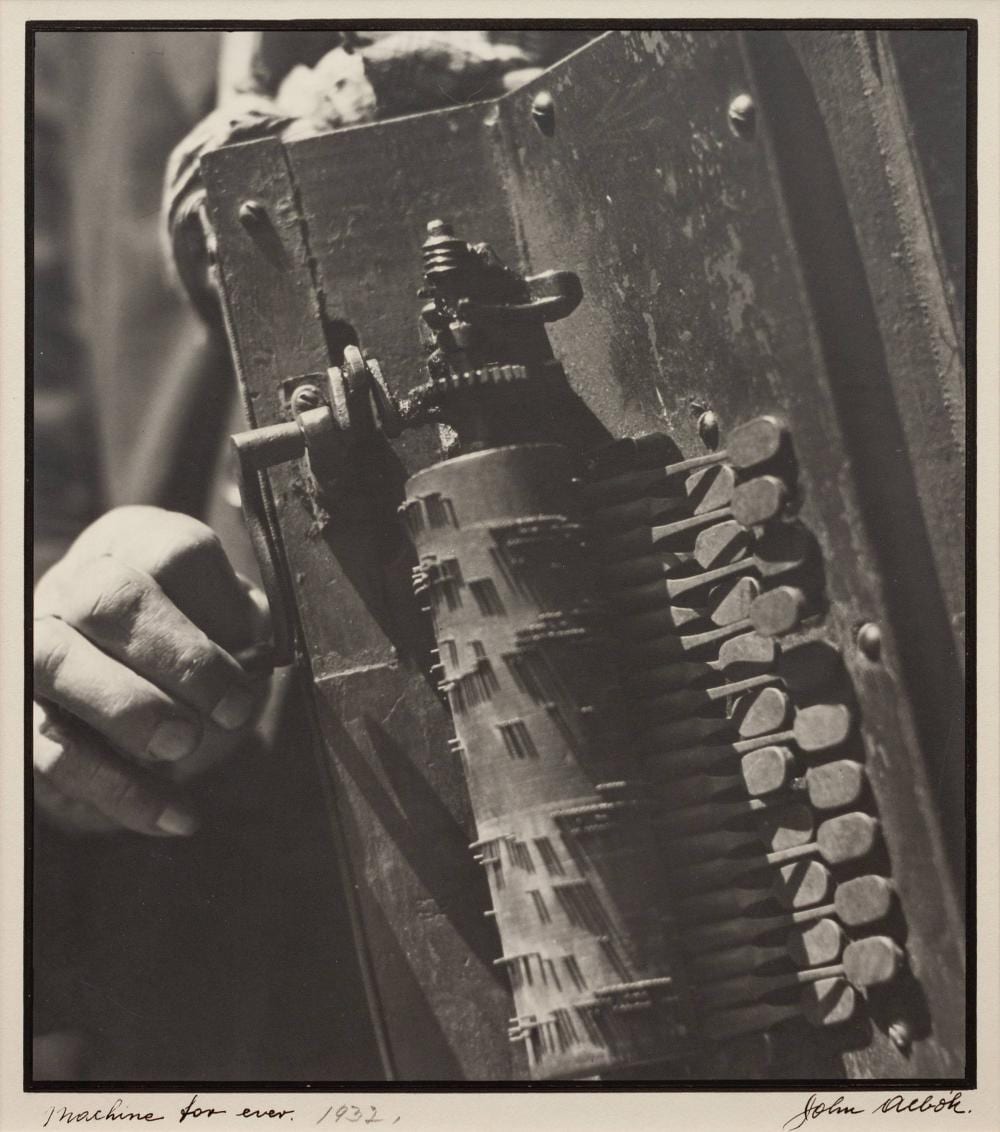 John Albok comparable auction result: john albok american 1896 1982 machine for ever 1932