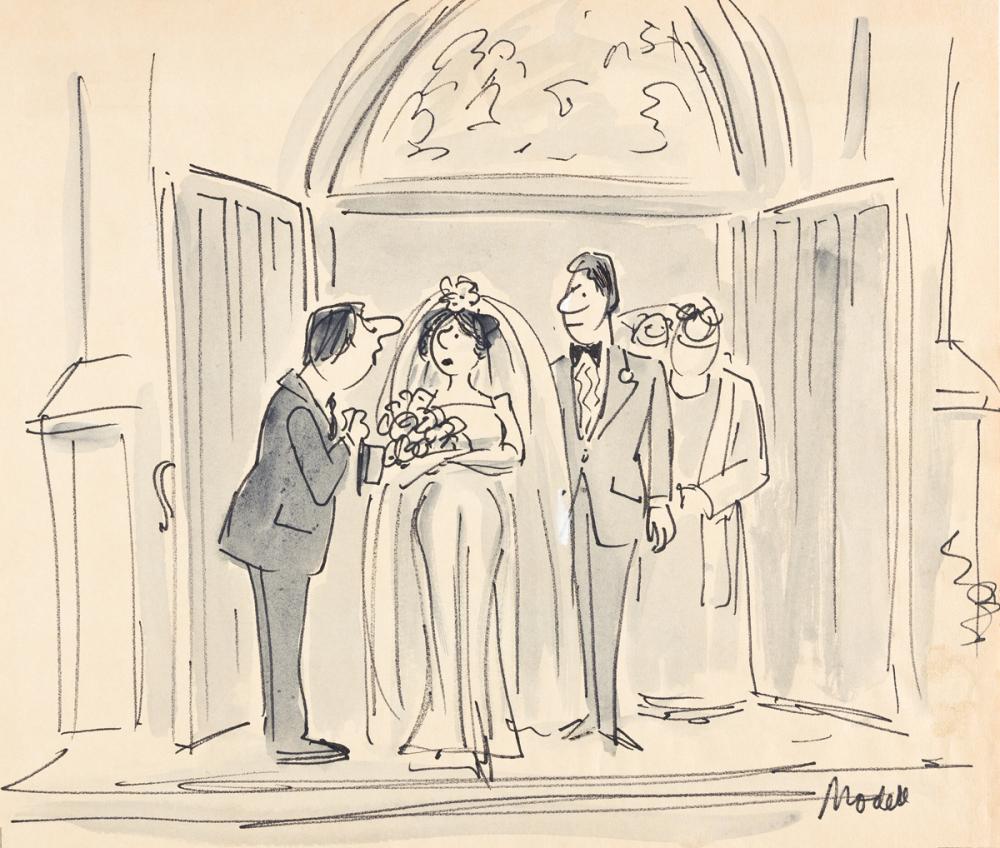 Frank Modell comparable auction result: frank modell 1917 2016 bless you carol and just promise you ll call me right away if it doesn t work out new yorker cartoon