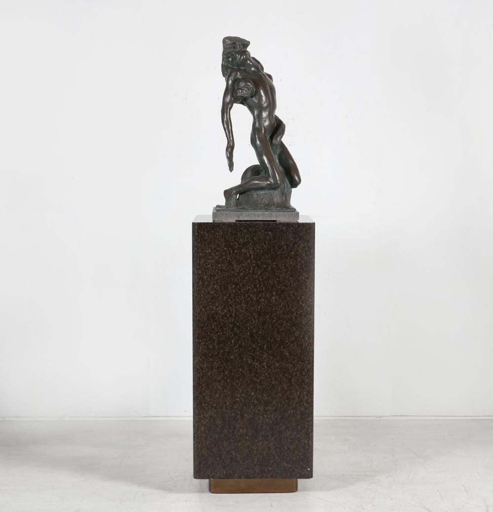 Libero Andreotti comparable auction result: libero andreotti italian 1875 1933 laocoon 1908 patinated bronze the figure with plinth height 28in 71cm width 14in 35 5cm depth 13in 33cm