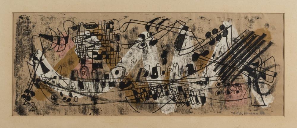 Herbert (1924) Kaufmann comparable auction result: herbert kaufmann 1924 aachen 2011 d sseldorf untitled abstract composition 1953
