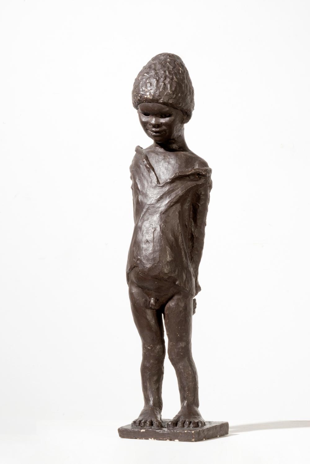 Idel Ianchelevici comparable auction result: idel ianchelevici 1909 1994 enfant pl tre patine noire gips met donkere pa