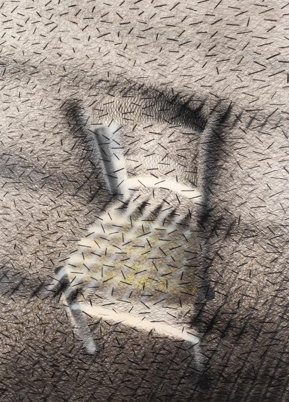 Christian Rolet comparable auction result: christian rolet n en 1945 chaise 1979 fusain et technique mixte sur papier fusa