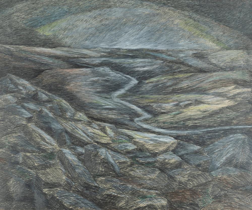 Pierre Lahaut comparable auction result: pierre lahaut 1931 2013 cours d eau 1985 mine de plomb sur papier leid de mijne