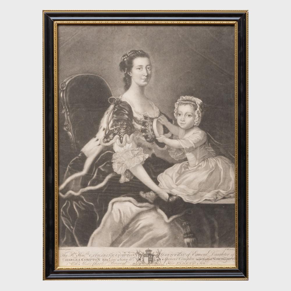 James McArdell comparable auction result: james mcardell c 1729 1765 after thomas hudson 1701 1779 catharine compton countess of egmont