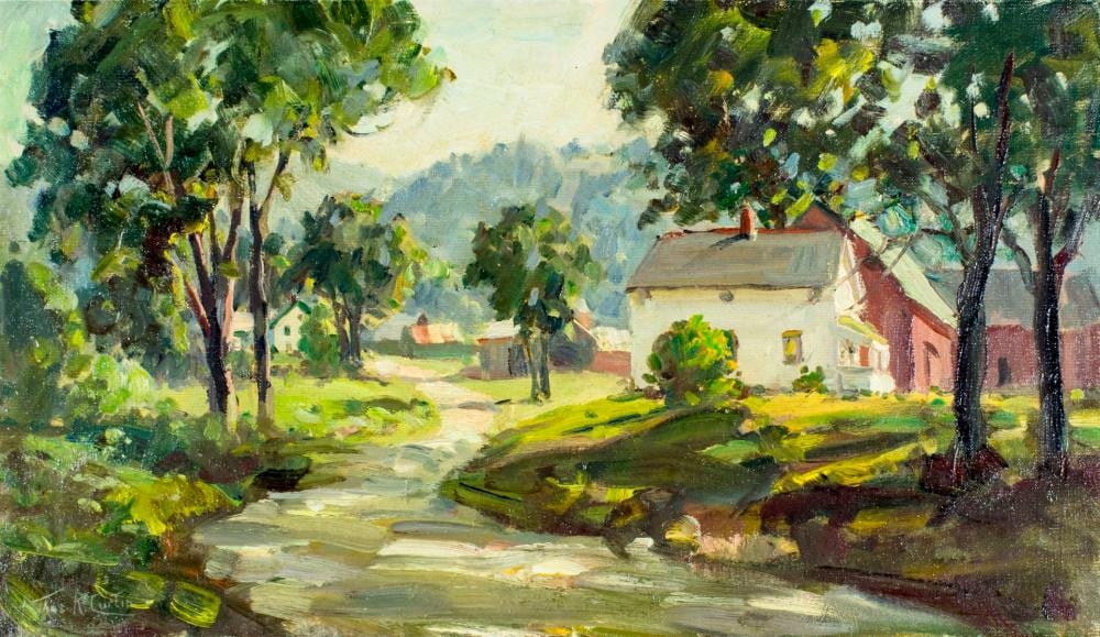 Thomas R Curtin comparable auction result: thomas r curtin vt ma 1899 1977 oil painting