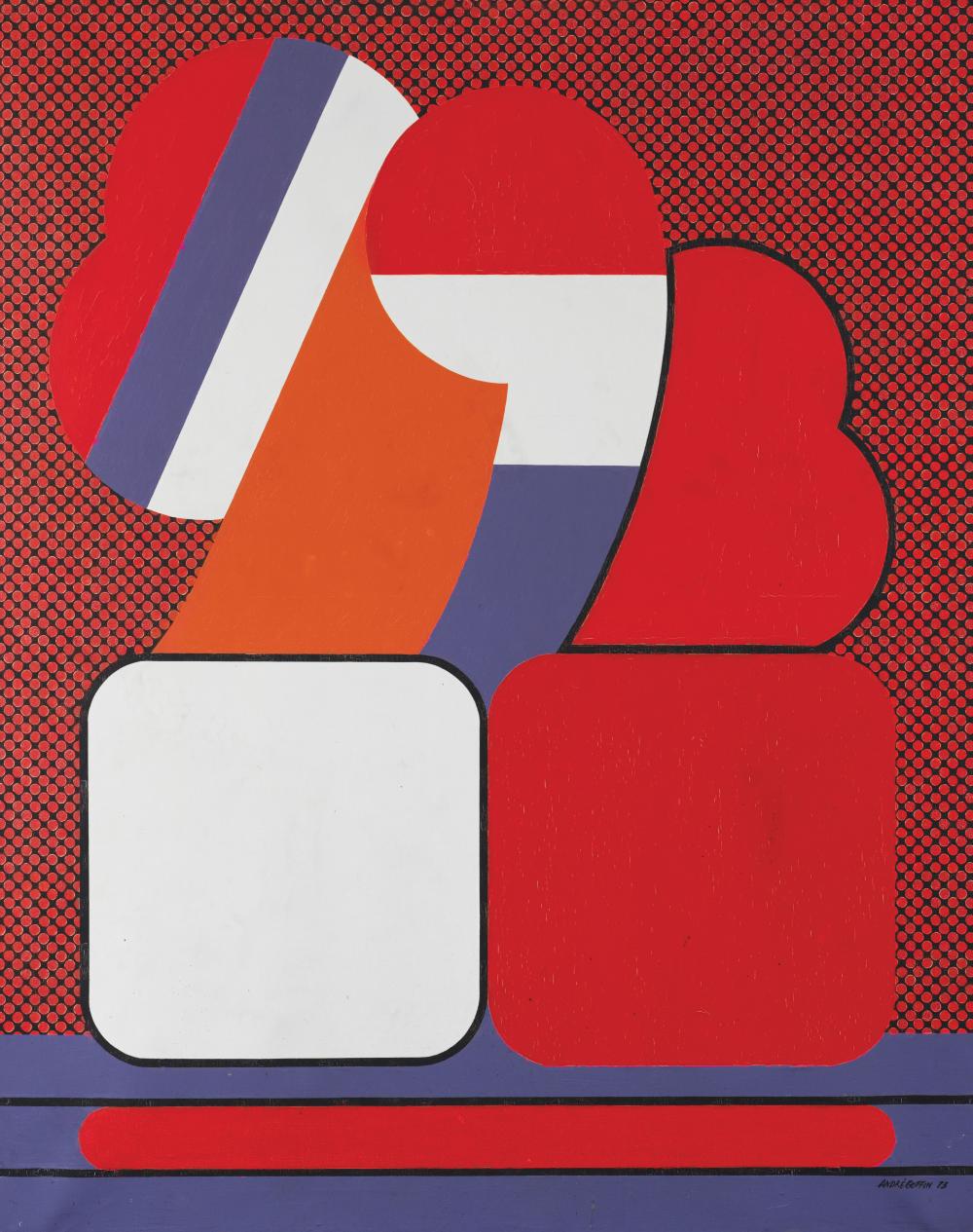 André Goffin comparable auction result: andr goffin n en 1930 composition 1973
