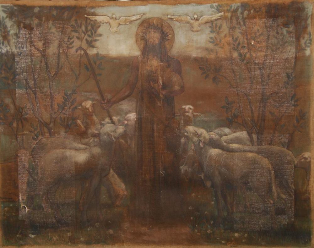 Joseph Middeleer comparable auction result: joseph middeleer 1865 1939 the good shepherd
