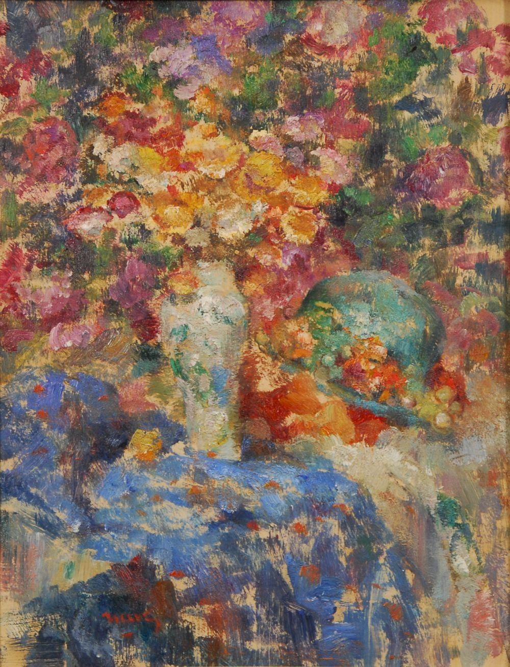 Arthur Navez comparable auction result: arthur navez 1881 1931 flowers on a table
