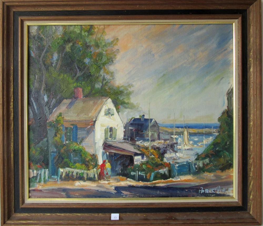patrick civale oil on canvas view of pigeon cove h · Blackwood March Auctioneers · 2021-06-30 Patrick Civale comparable auction result: patrick civale oil on canvas view of pigeon cove h
