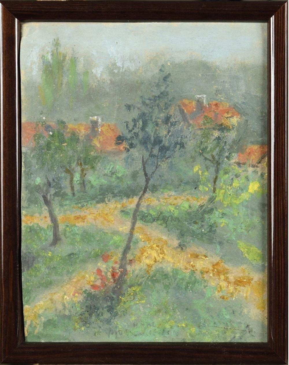 Marc Mouclier comparable auction result: marc mouclier 1866 1948 les toits rouges derri r