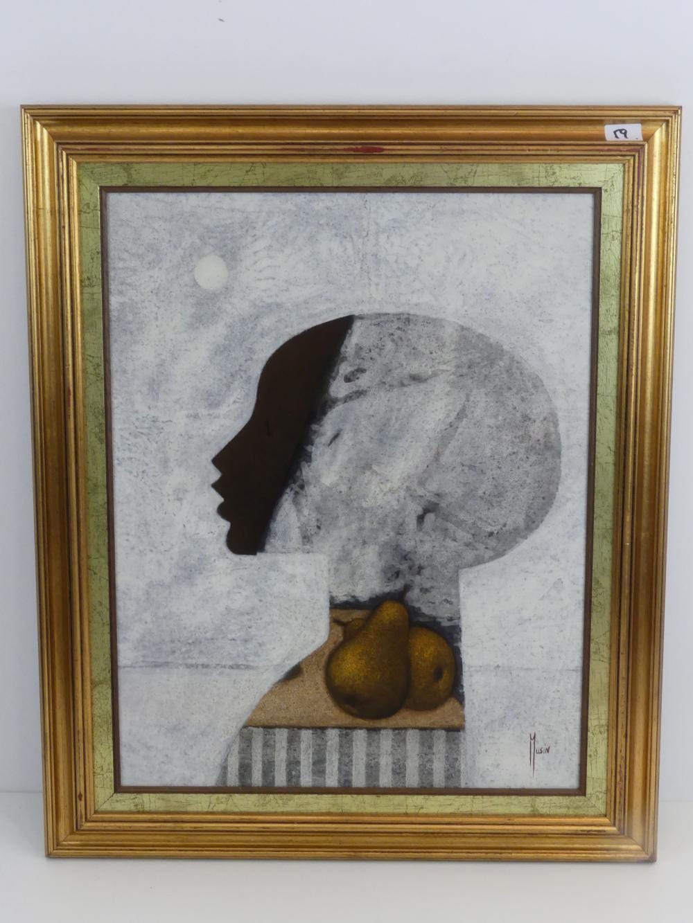 Maurice Musin comparable auction result: maurice musin 1939 profil habit huile sur pan