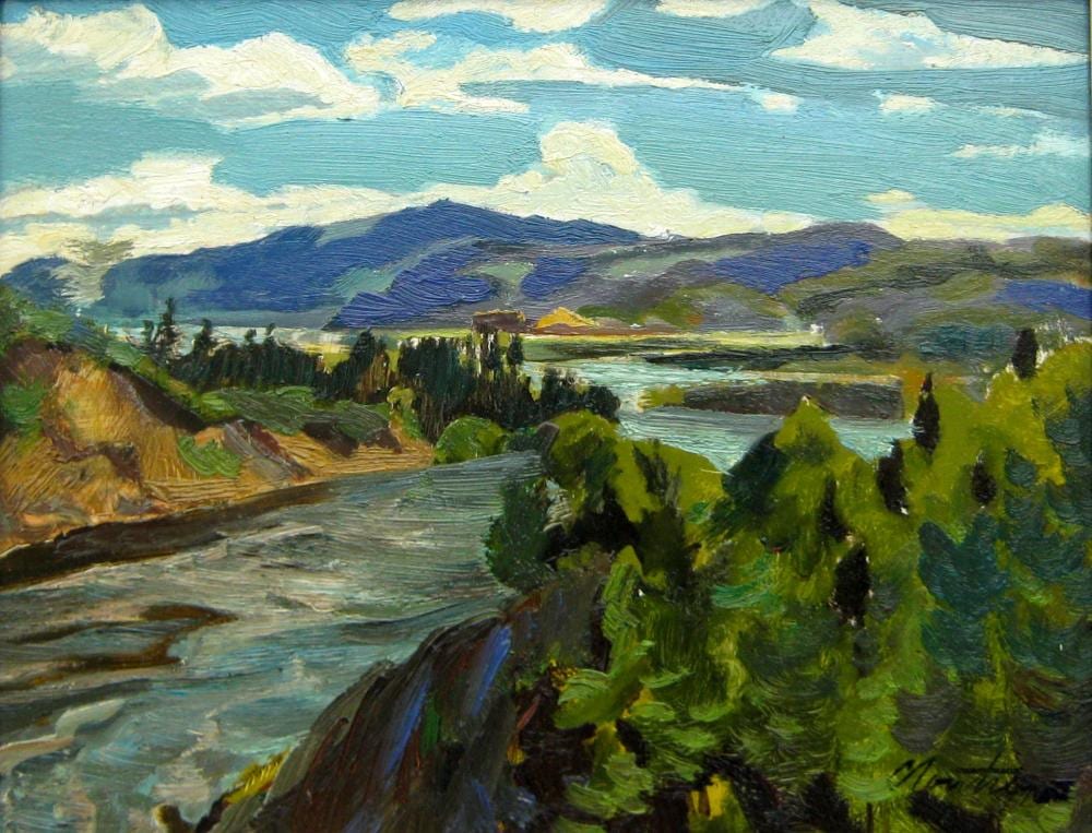 Albert Edward Cloutier comparable auction result: albert edward cloutier l embouchure de la nipigon lac superieur