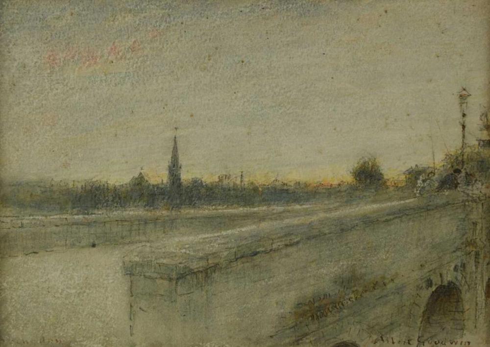 Albert Goodwin, RWS comparable auction result: albert goodwin rws british 1845 1932