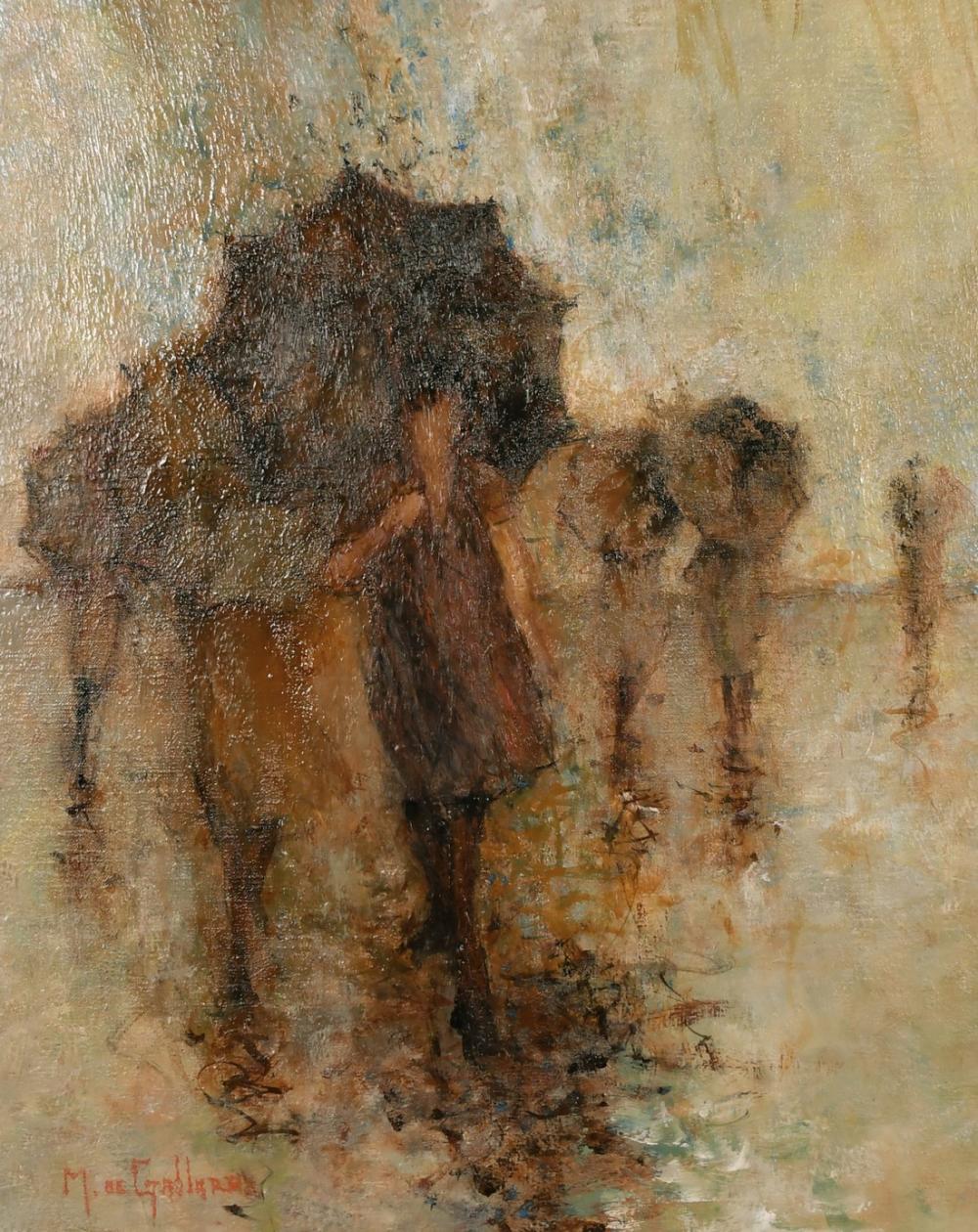 michel de gallard 1921 2007 french parapluie brun oil on canvas signed 24 x 19 5 61 x 50 cm proven · John Nicholson's Fine Art Auctioneers & Valuers · 2021-06-25 Michel de Gallard comparable auction result: michel de gallard 1921 2007 french parapluie brun oil on canvas signed 24 x 19 5 61 x 50 cm proven