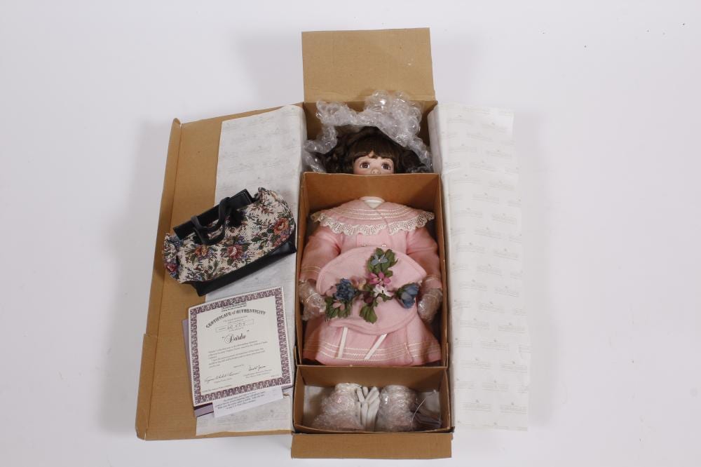 Ashton-Drake Galleries "Deirdre" Porcelain Doll sold by Lettieri Auction & Appraisal, lot 672 — auction record photograph