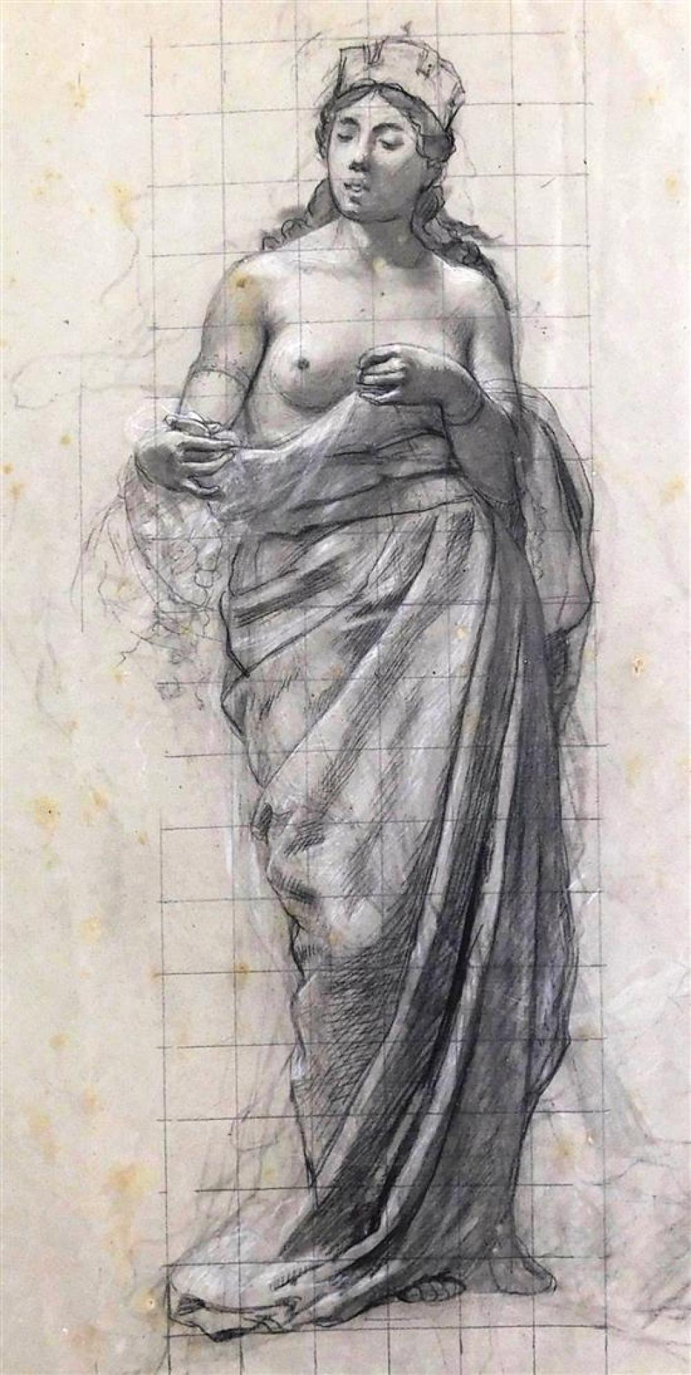 charles jouas france 1866 1942 maquette for a mural containing marianne symbol of france white chalk over graphite and black · Winter Associates, Inc. · 2021-06-28 Charles A. A. Jouas comparable auction result: charles jouas france 1866 1942 maquette for a mural containing marianne symbol of france white chalk over graphite and black