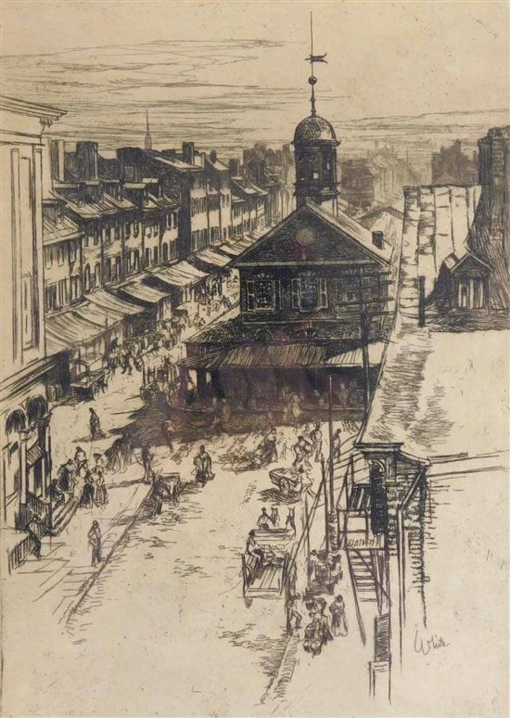 charles henry white canada united states 1878 1918 fulton street fish market new york etching 1907 ref lc 5 p 523 ed unkn · Winter Associates, Inc. · 2021-06-28 Charles Henry White comparable auction result: charles henry white canada united states 1878 1918 fulton street fish market new york etching 1907 ref lc 5 p 523 ed unkn