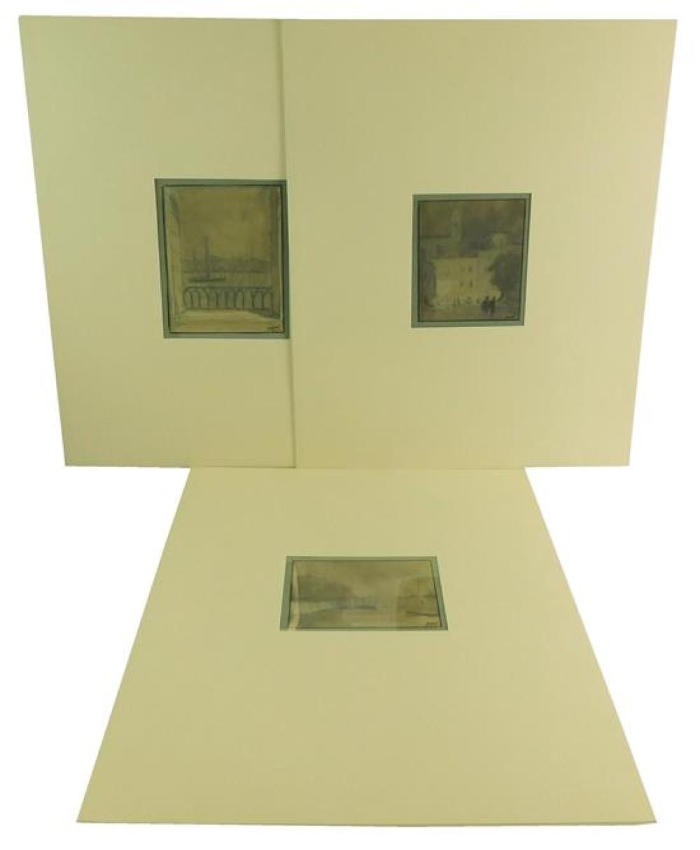 Herman Armour Webster comparable auction result: herman armour webster united states 1878 1970 venice grand canal viewed from a balcony graphite and blue crayon c 1930 initia